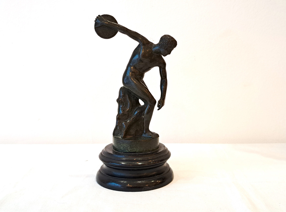 Le Discobole en bronze XIXème-photo-2