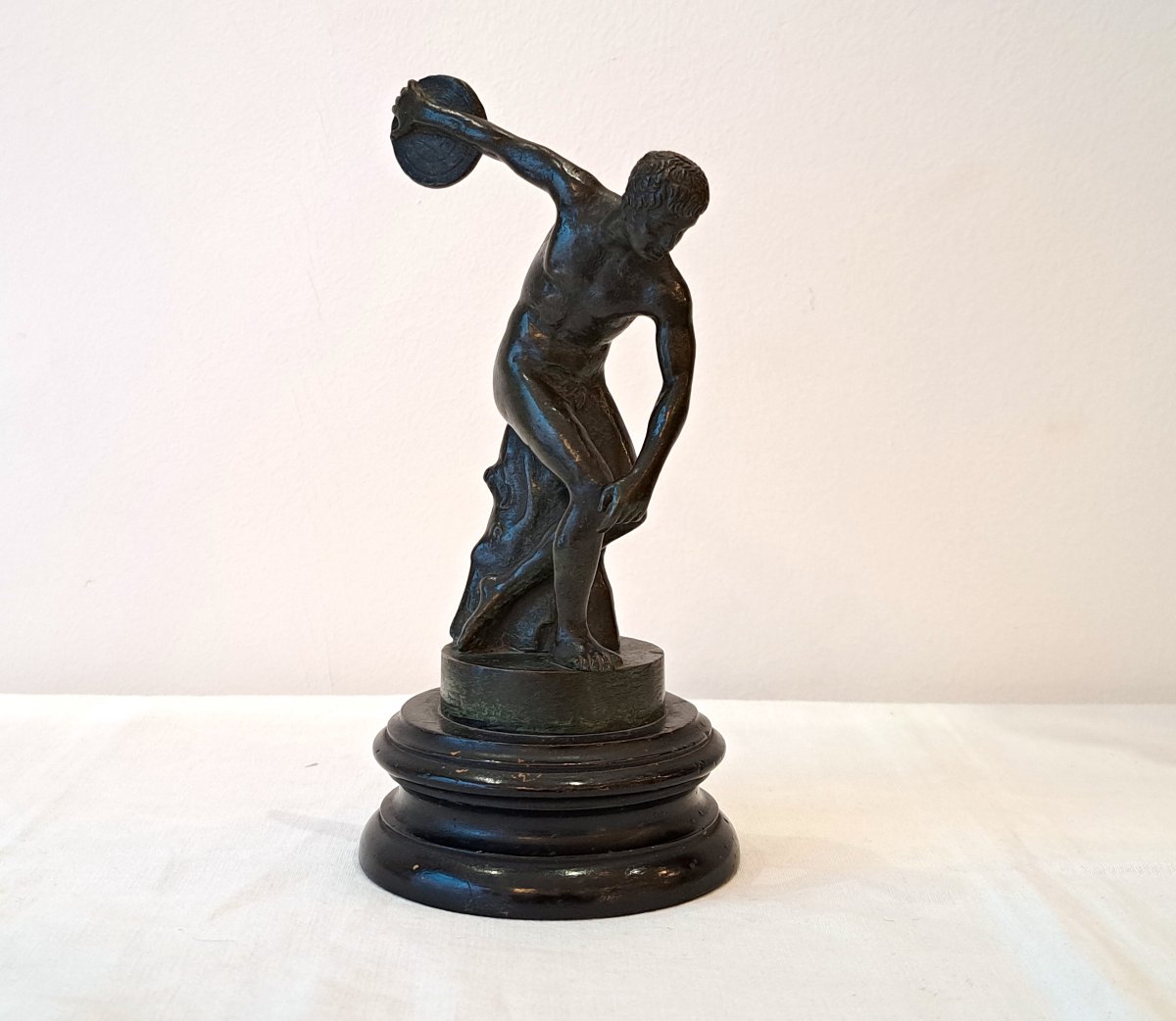 Le Discobole en bronze XIXème-photo-4