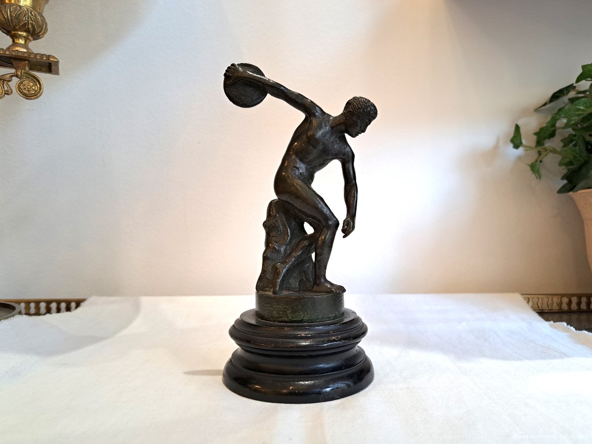 Le Discobole en bronze XIXème
