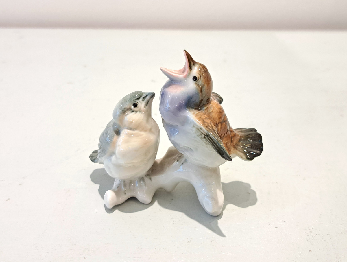 Two Karl Ens German Porcelain Birds