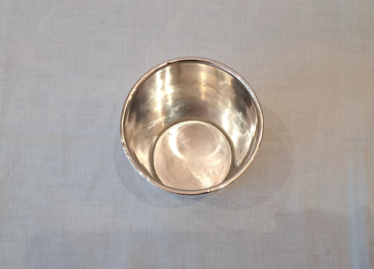Timbale en argent massif fin XIXème-photo-1