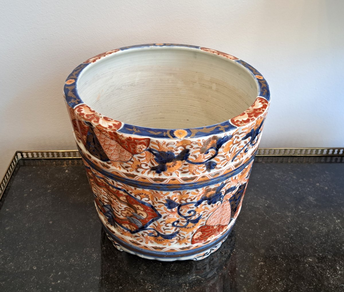 Cache-Pot Jardinière en porcelaine Imari-photo-2
