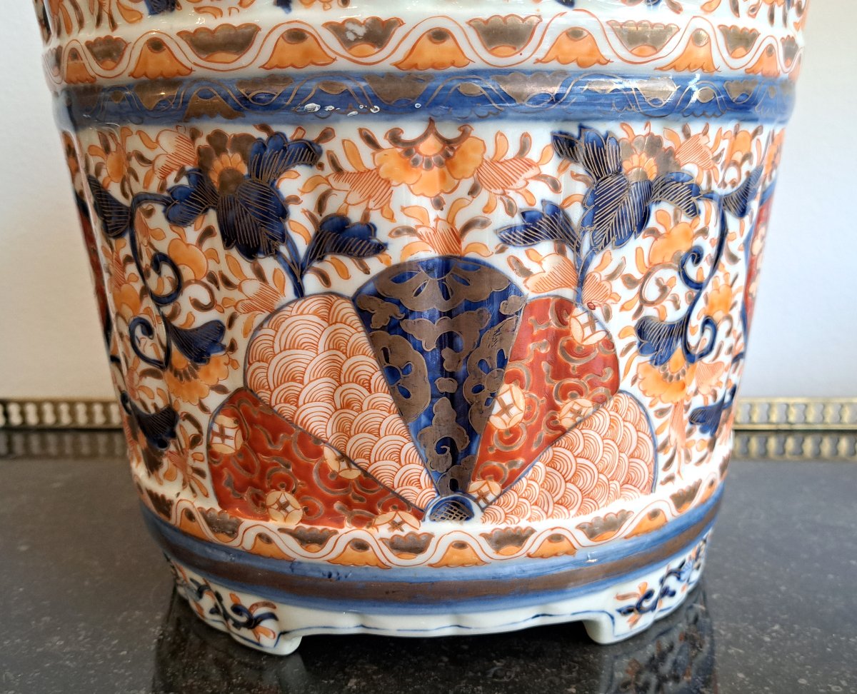 Cache-Pot Jardinière en porcelaine Imari-photo-1