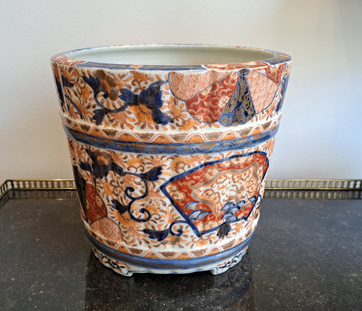 Cache-Pot Jardinière en porcelaine Imari-photo-2