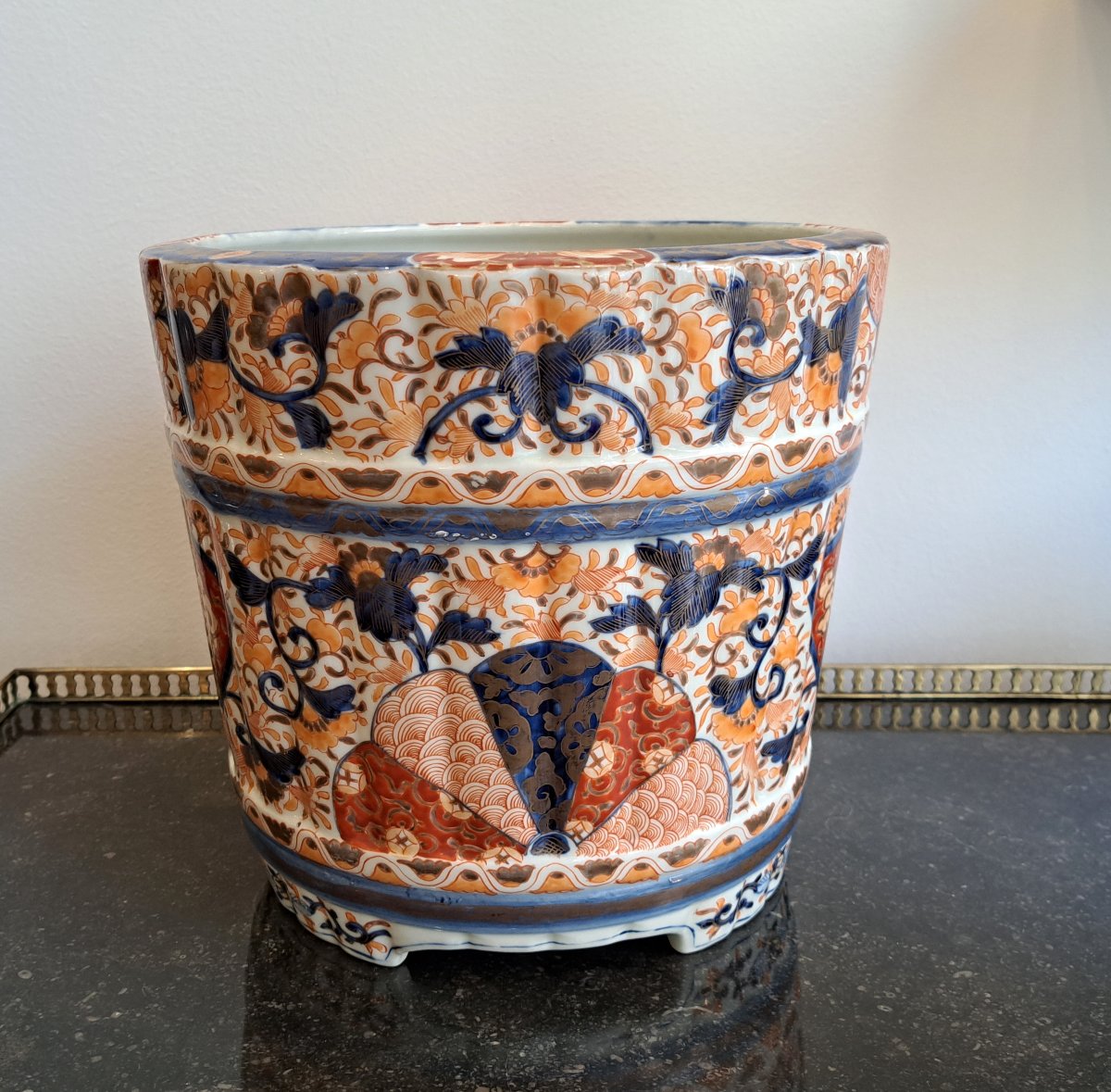 Cache-Pot Jardinière en porcelaine Imari-photo-3