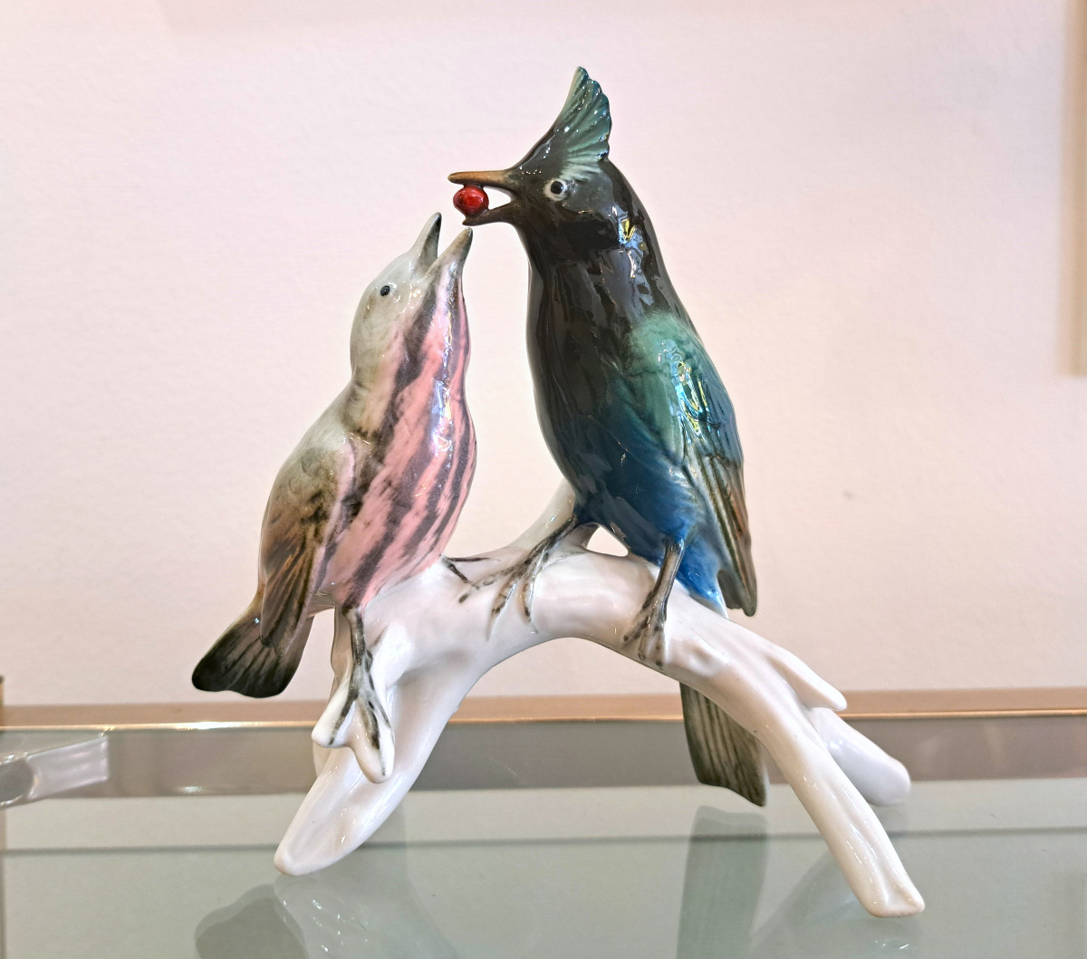 Karl Ens German Porcelain Bird And Chick