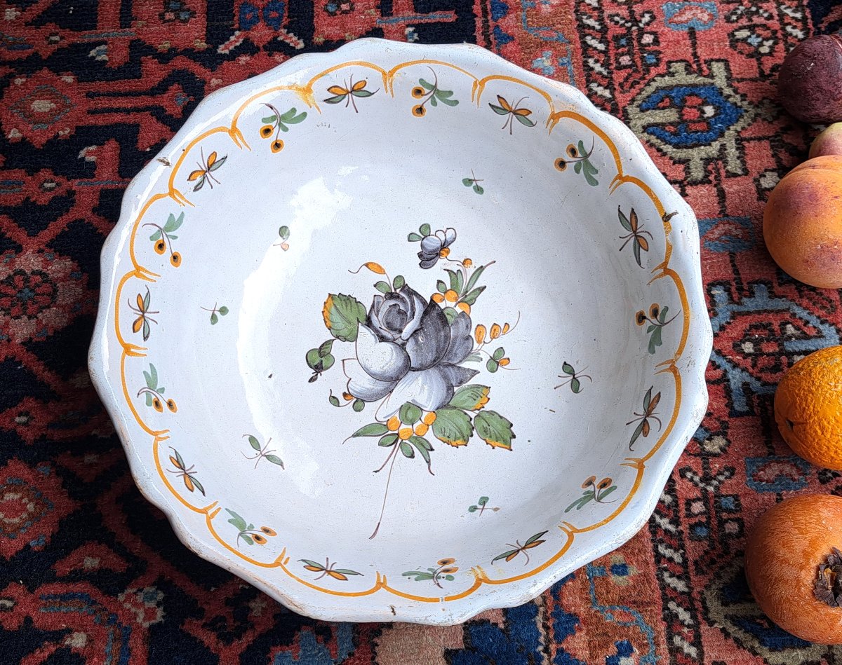 Round Earthenware Salad Bowl 18th Century