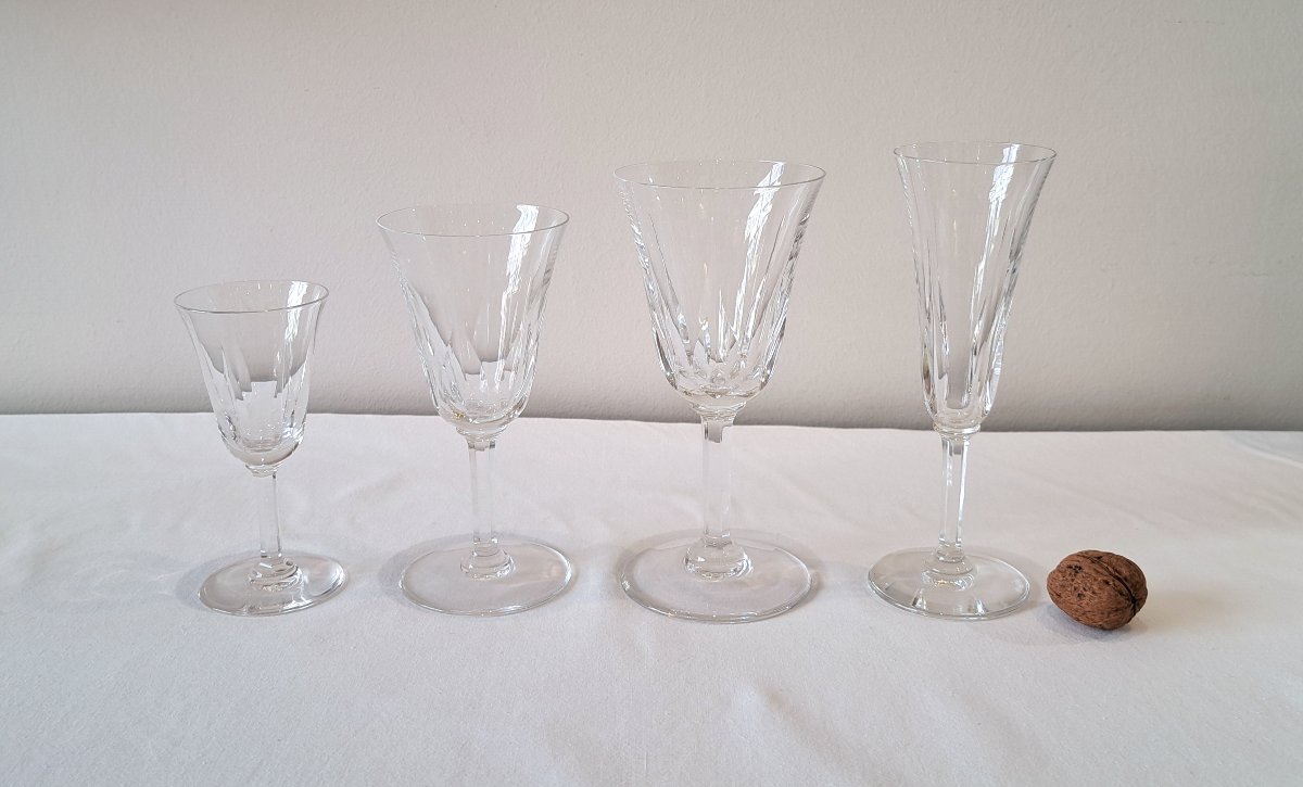 Saint-louis Crystal Glass Set, Cerdagne Model-photo-2