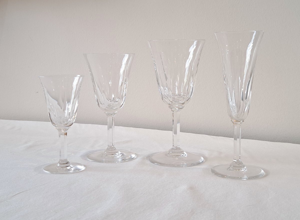 Saint-louis Crystal Glass Set, Cerdagne Model-photo-3
