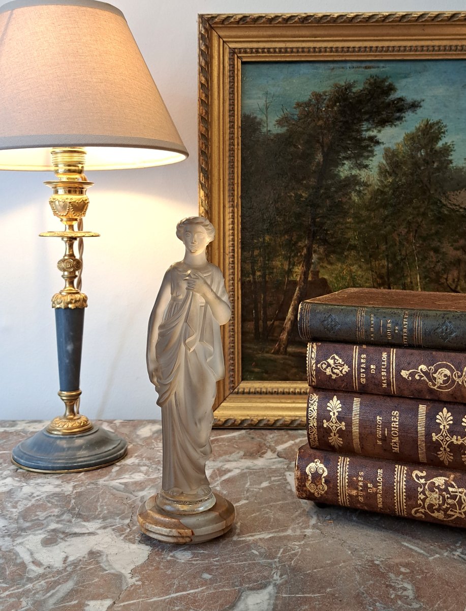 Baccarat – Statuette d’une femme à l’antique-photo-2