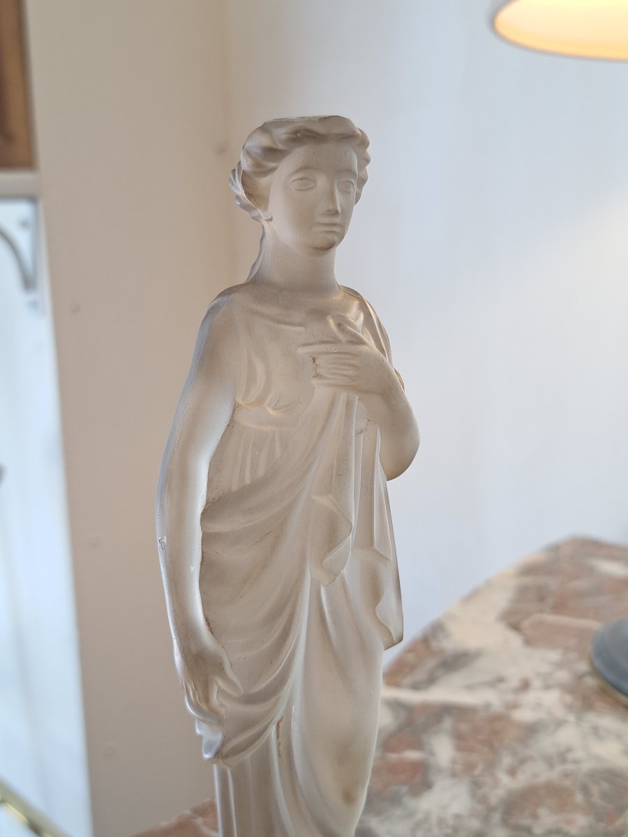 Baccarat – Statuette d’une femme à l’antique-photo-3