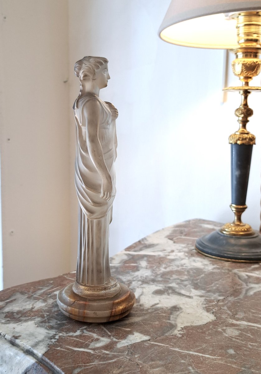 Baccarat – Statuette d’une femme à l’antique-photo-1