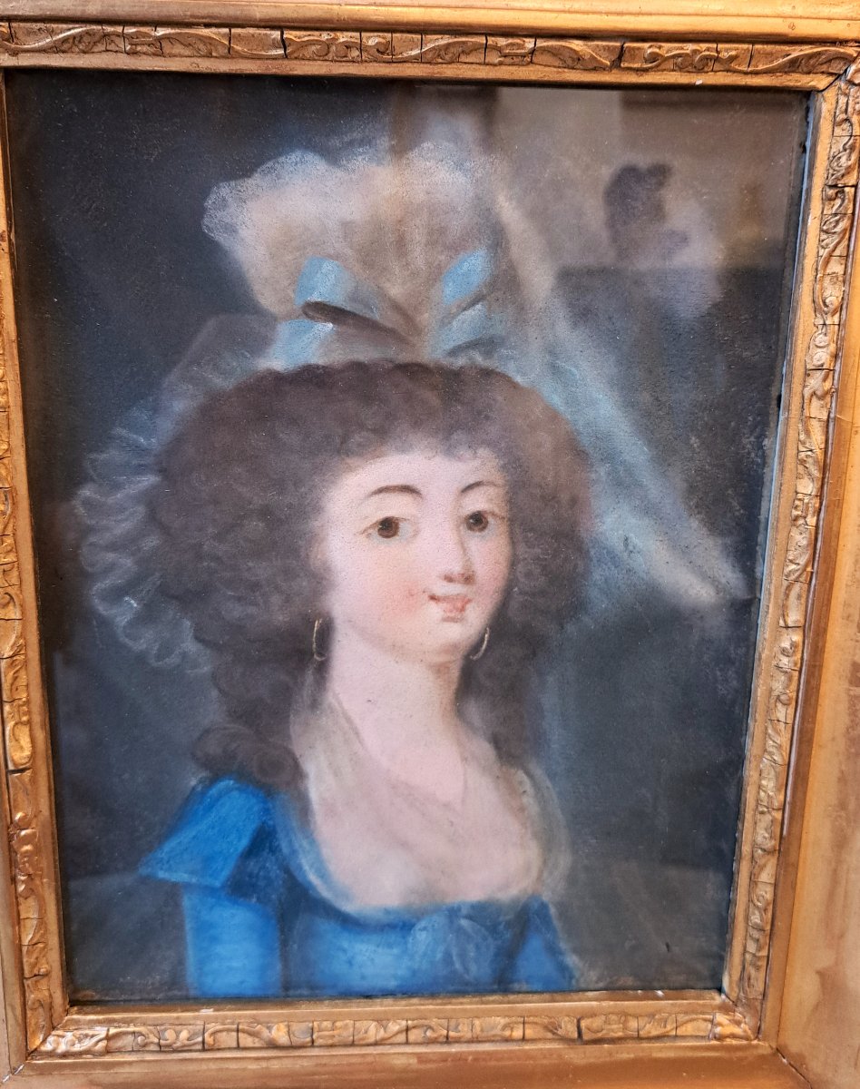 Portrait Of A Young Woman With A Blue Bow-photo-2
