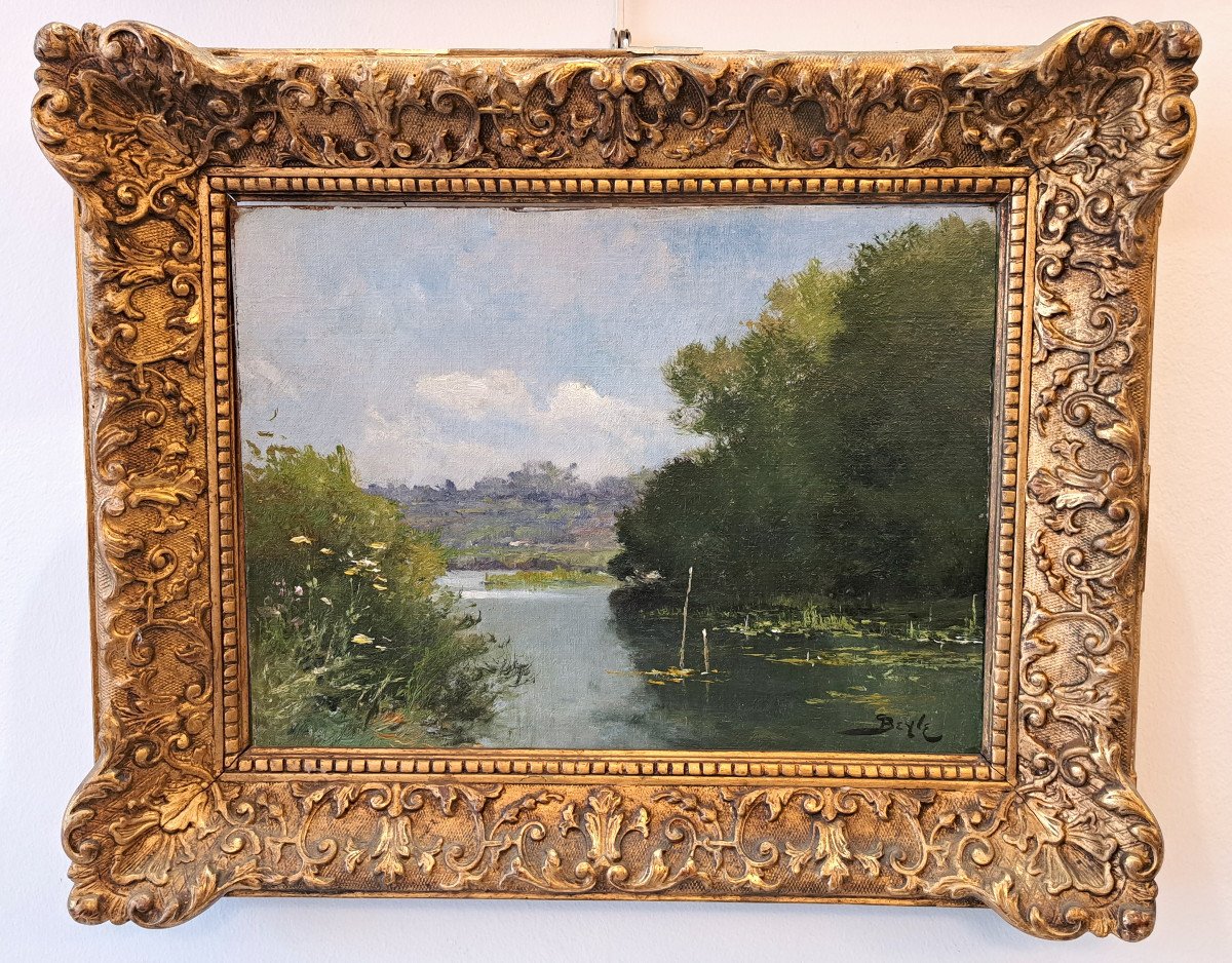 Pierre-marie Beyle (1838-1902) - Lake Landscape
