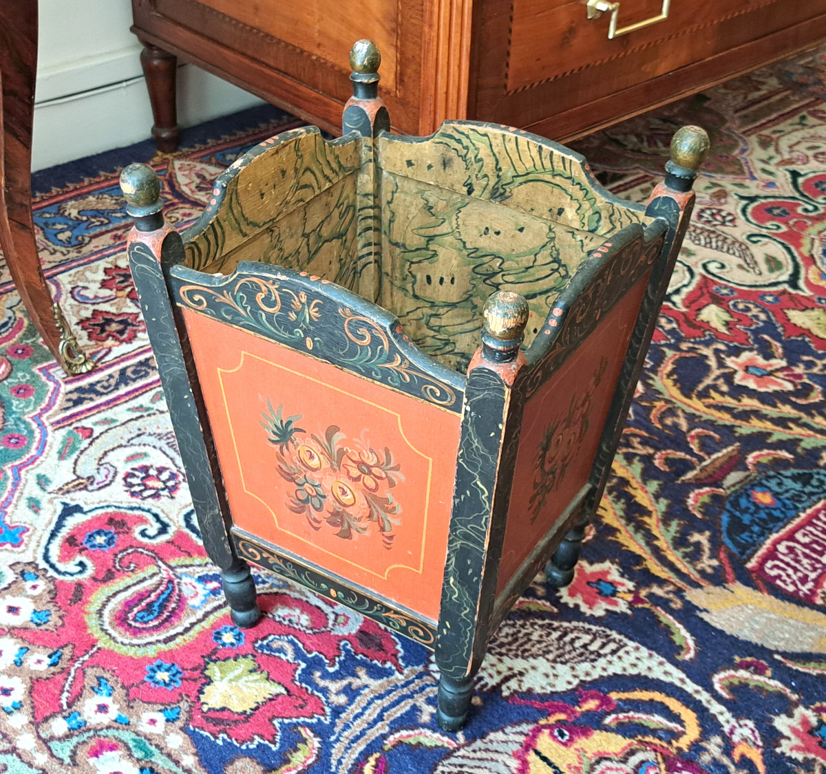 Napoleon III Painted Wood Planter-photo-2