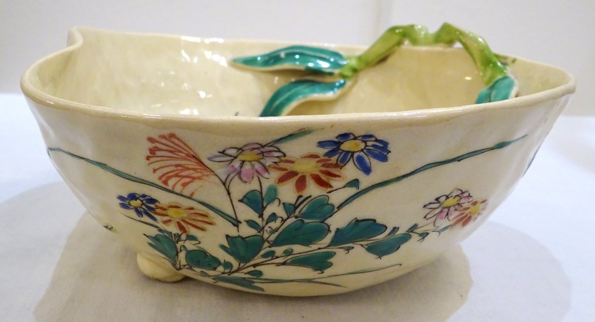 19th Century Banko Japan Ceramic Cup-photo-4