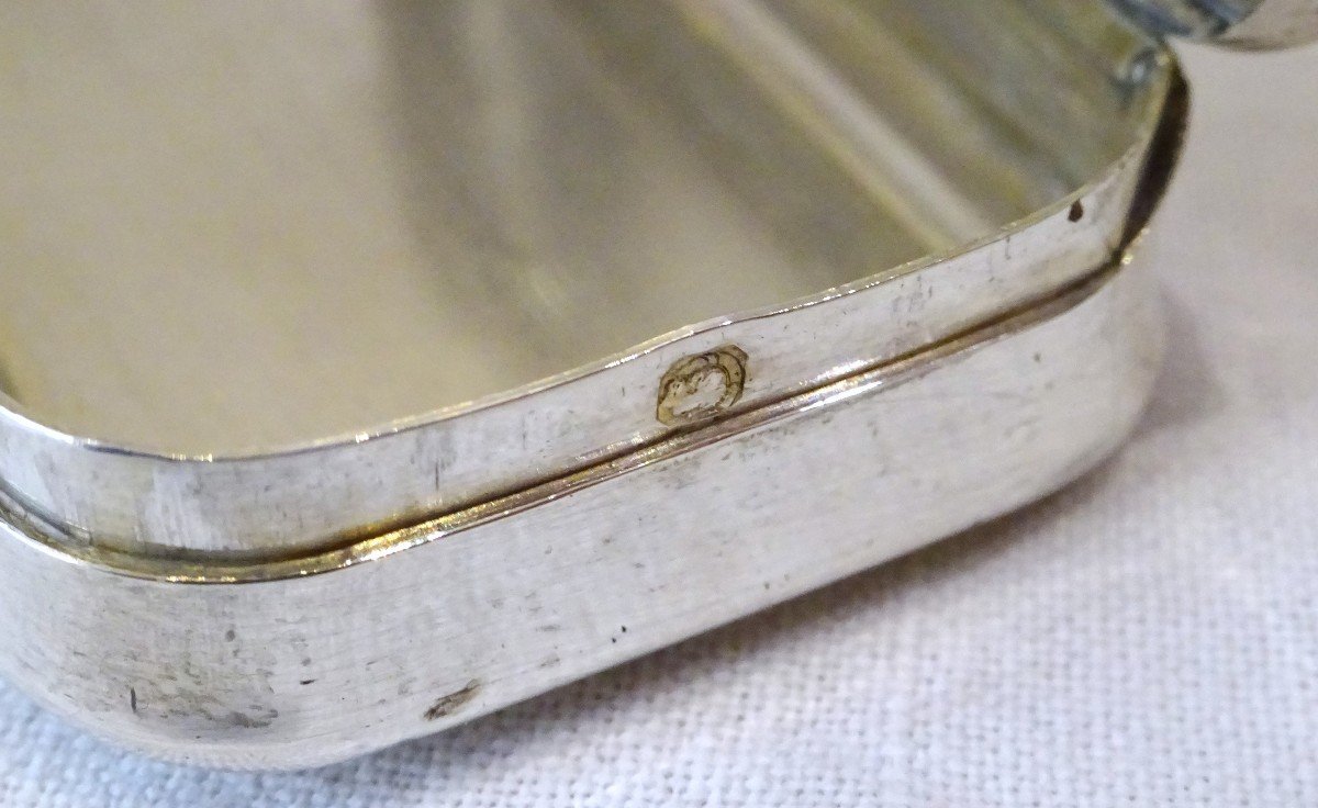 19th Century Sterling Silver Snuff Box-photo-3