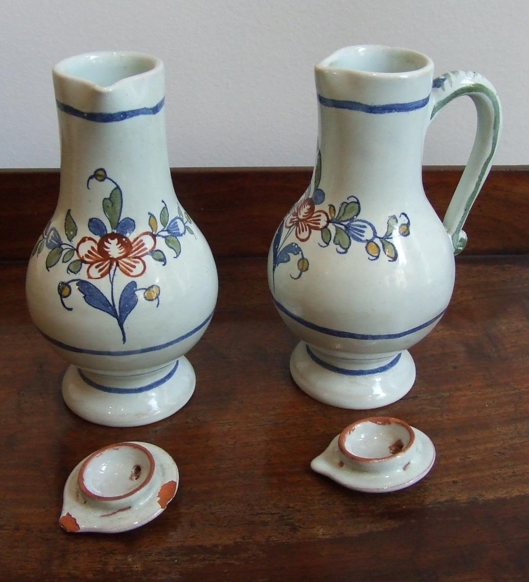 Vinegar Cruet In Earthenware, Start From Nineteenth-photo-3