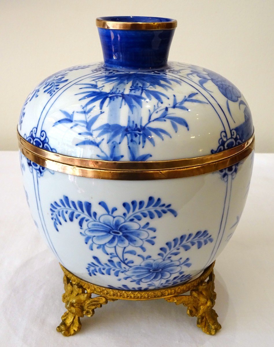 Pot à gingembre en porcelaine "bleu et blanc" de Chine -photo-4