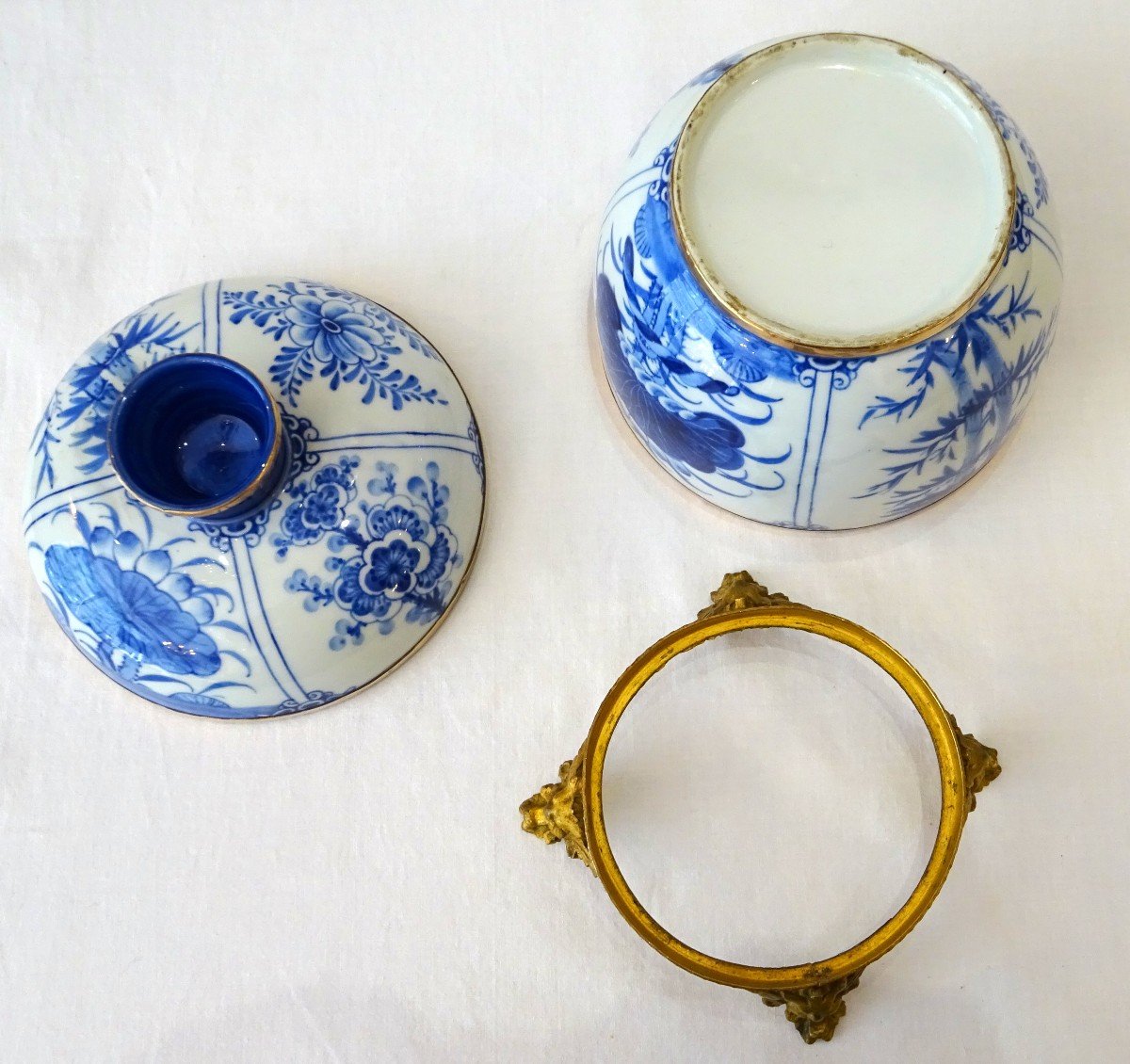 Pot à gingembre en porcelaine "bleu et blanc" de Chine -photo-4