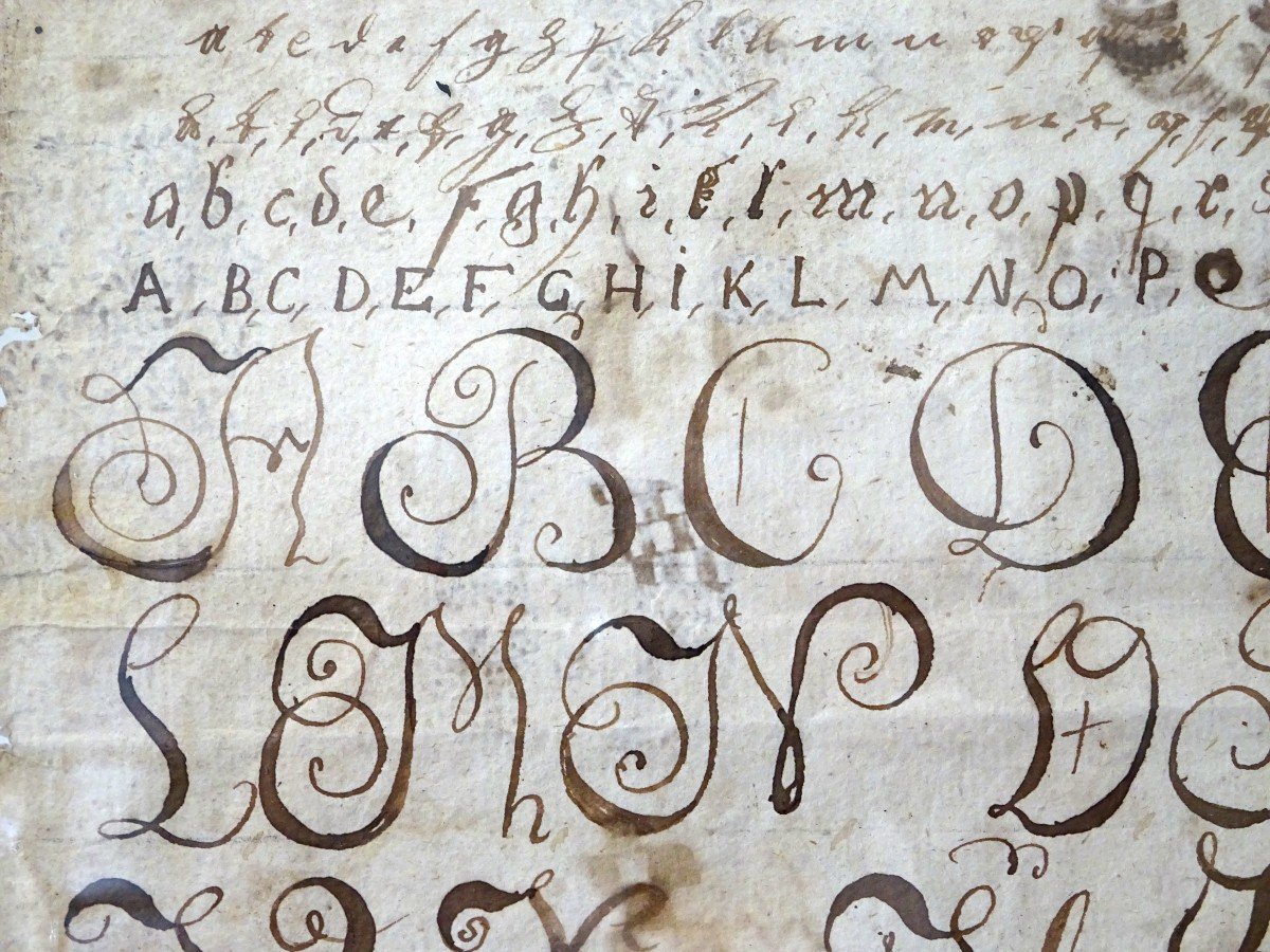 Abécédaire Calligraphie XVIIIème-photo-3