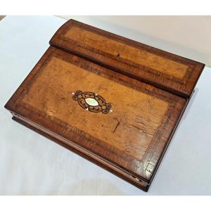 19th Century Marquetry Desk Writing Case