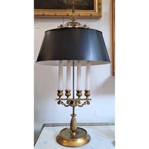 Large Hot Water Bottle Lamp In Gilt Bronze Empire Style