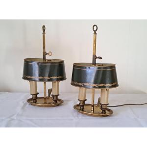 Pair Of Small Hot Water Bottle Lamps