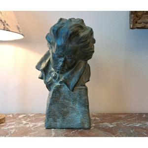 Terracotta Bust Of Beethoven