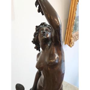 19th Century Bacchante Female Bronze