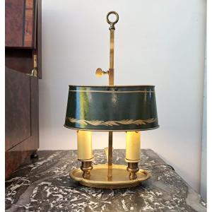 Small 2-burner Golden Bronze Hot-water Bottle Lamp