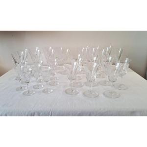 Saint-louis Crystal Glass Set, Cerdagne Model