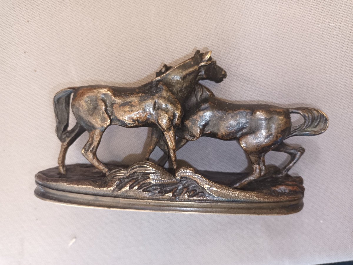 Antique Bronze Horses Mene-photo-2