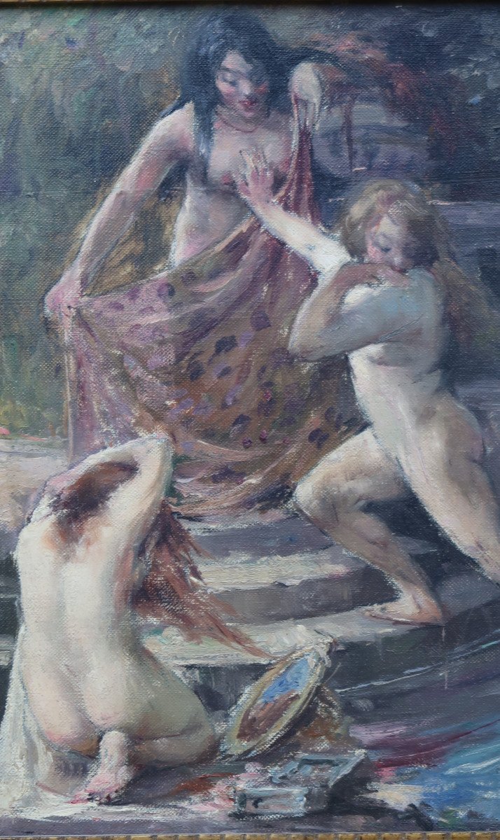 Albert Bégaud The Bathers Painting -photo-4