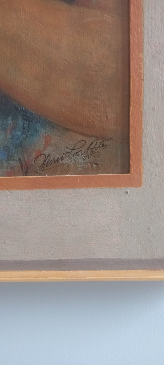 Henri Laffite Portrait Of An Indian Woman 1958-photo-4