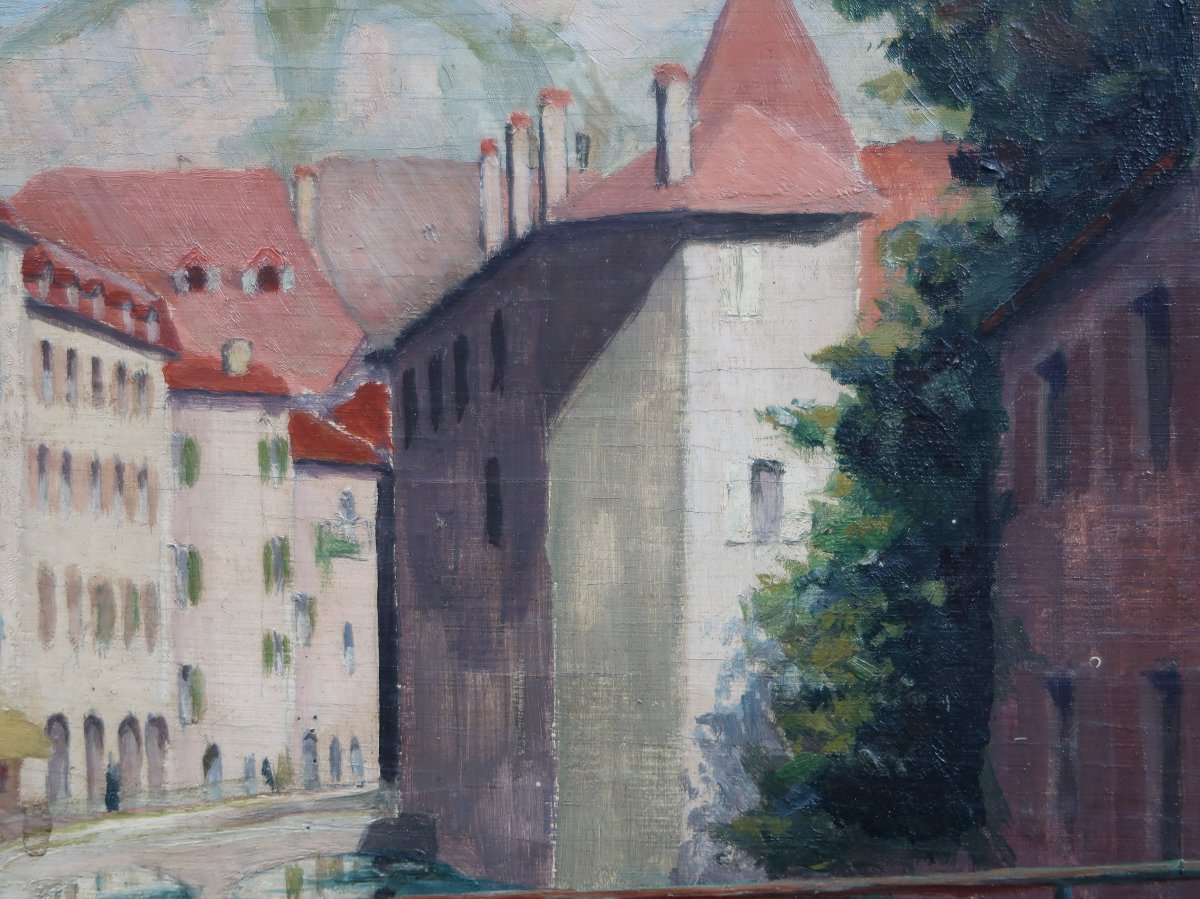tableau paysage Annecy le vieux le Thiou-photo-3