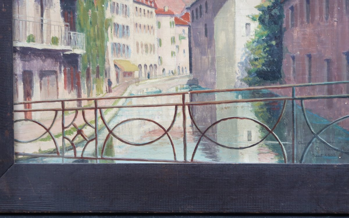 tableau paysage Annecy le vieux le Thiou-photo-4