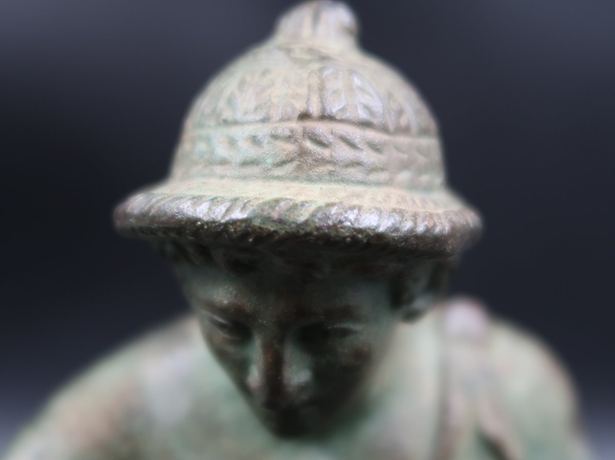Large Bronze Sculpture Of A Neapolitan Fisherman On A Boat-photo-7