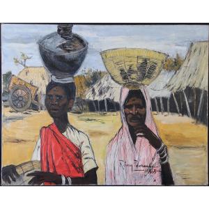 Rémy Peyranne African Village 1965