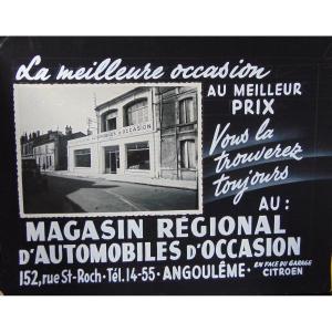 Angoulême - Automobilia - Advertising Model For Cinema Screenings - Ppp Fressangeas