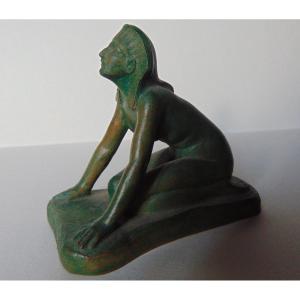 Raphael Lagneau: "sphinx" - Terracotta Sculpture - Unique Piece