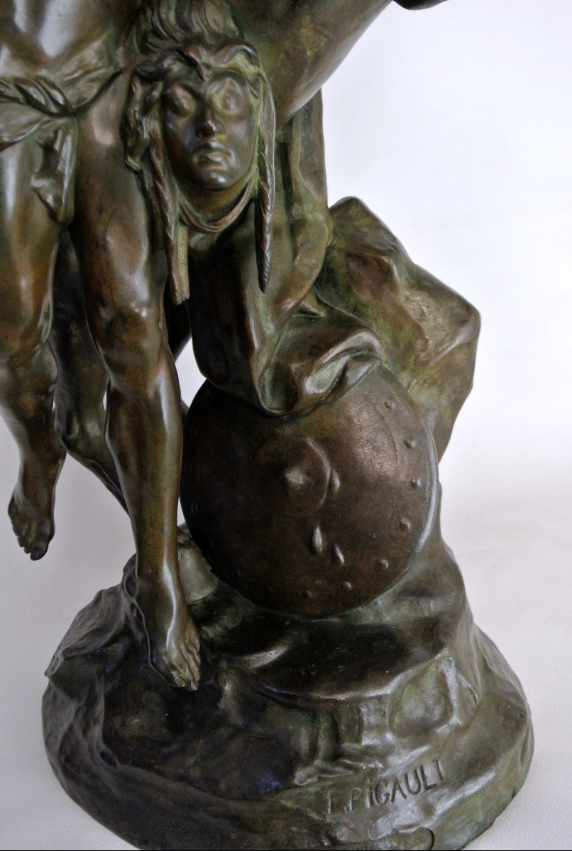 Perseus And Pegasus Large Group In Bronze-photo-3