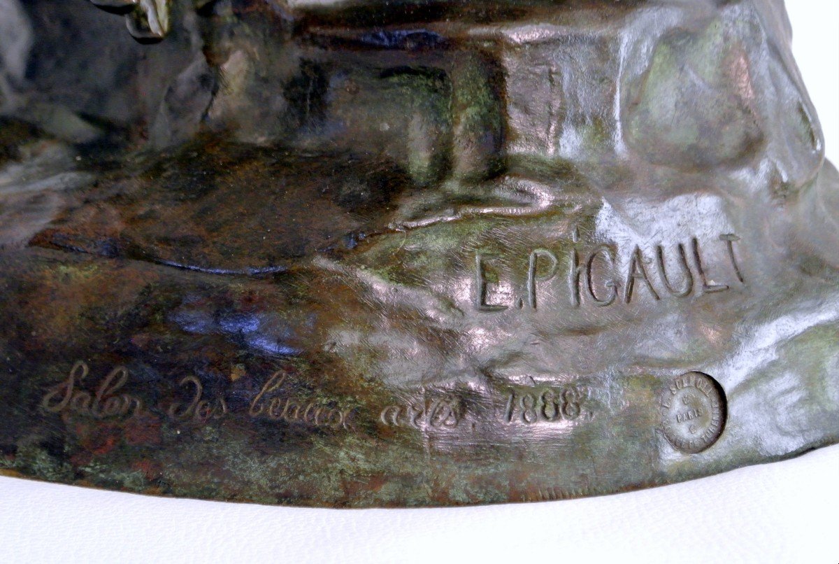 Persée et Pégase grand groupe en bronze -photo-4