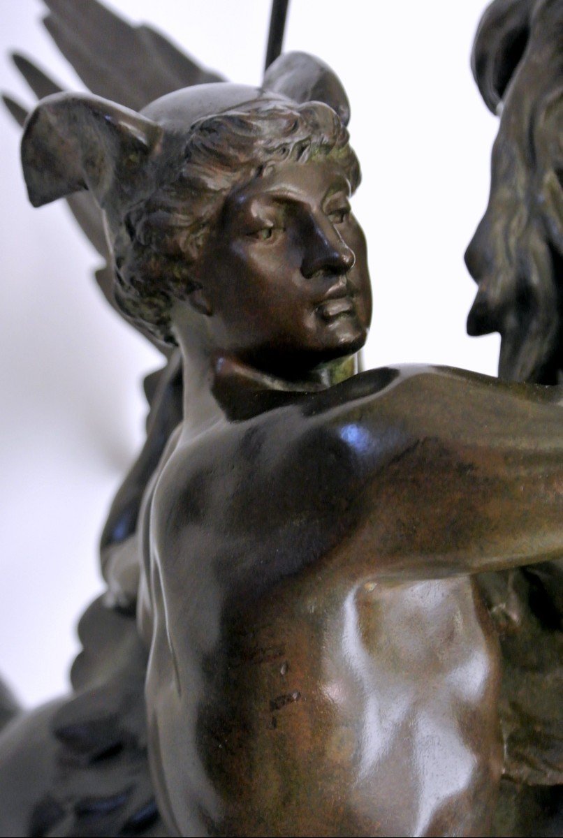 Perseus And Pegasus Large Group In Bronze-photo-5
