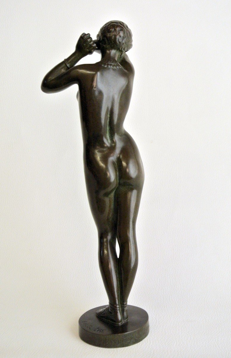 "Phryné" statuette en bonze d'Alexandre Falguière-photo-3