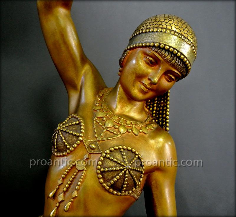 Danseuse En Bronze Signée Chiparus-photo-1