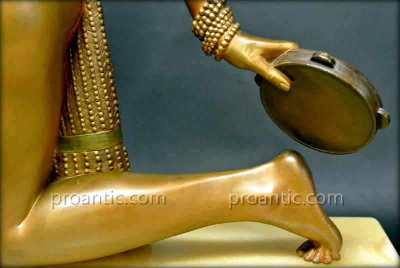 Danseuse En Bronze Signée Chiparus-photo-2