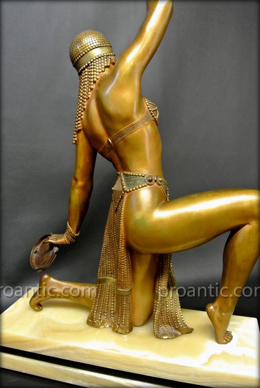 Danseuse En Bronze Signée Chiparus-photo-4