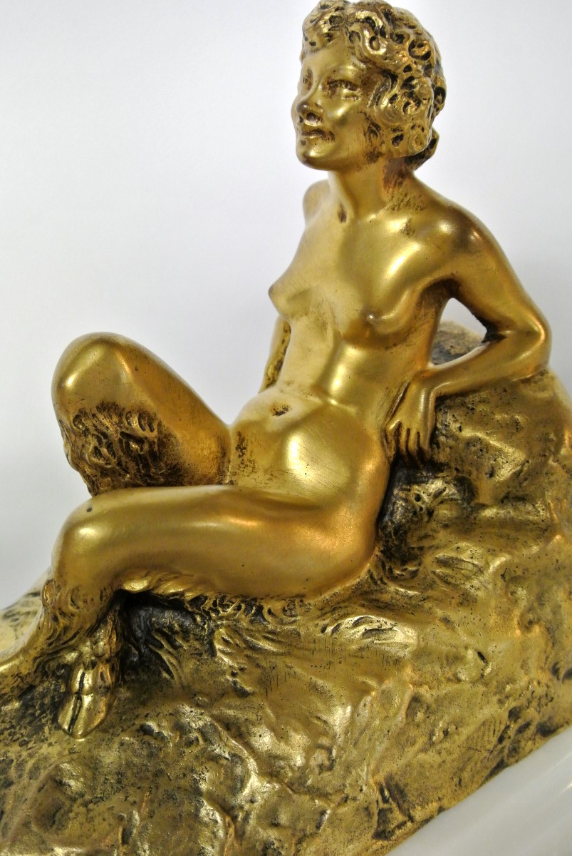 Couple de faunes Joe Descomps 1869/1950-photo-2