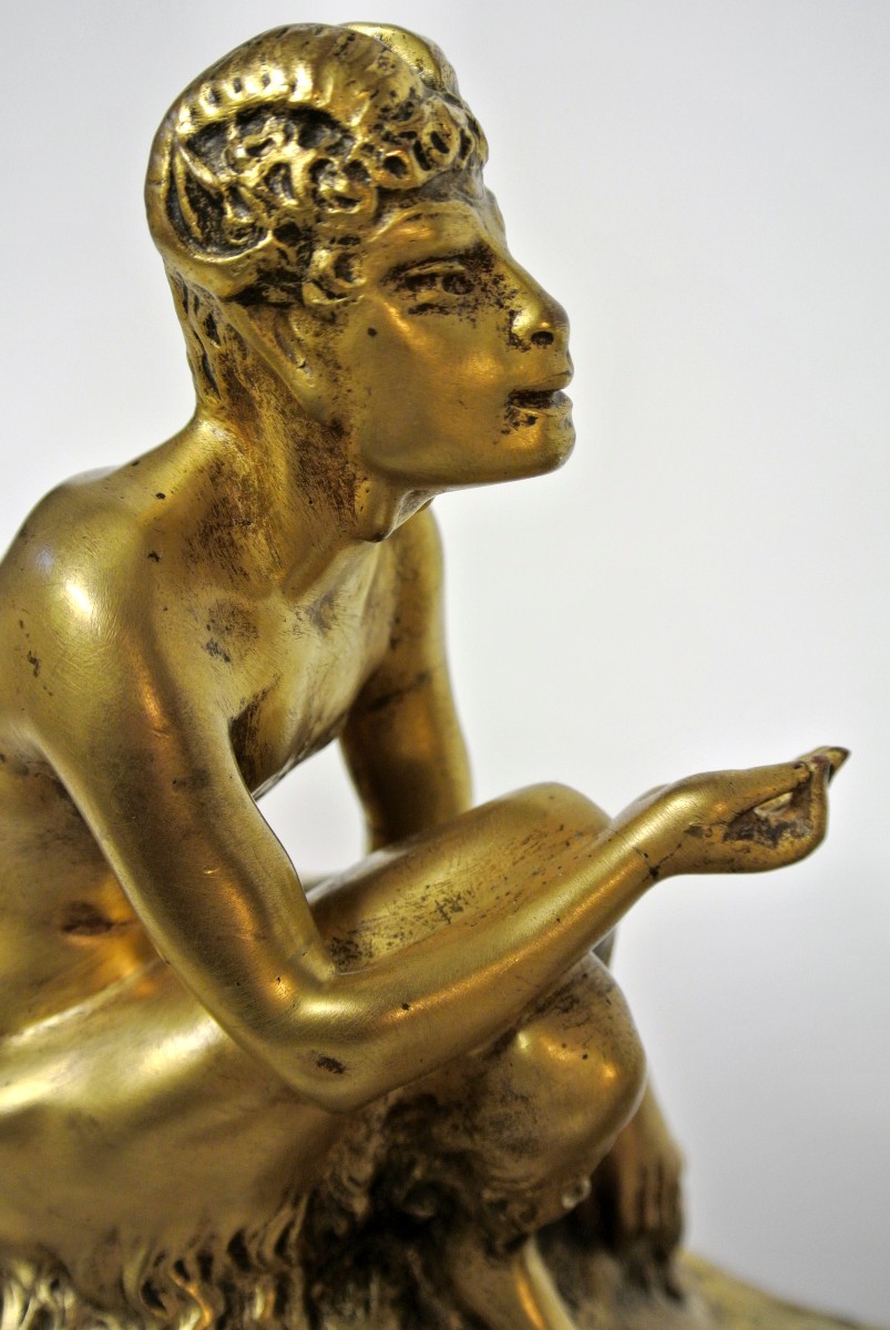 Couple de faunes Joe Descomps 1869/1950-photo-3